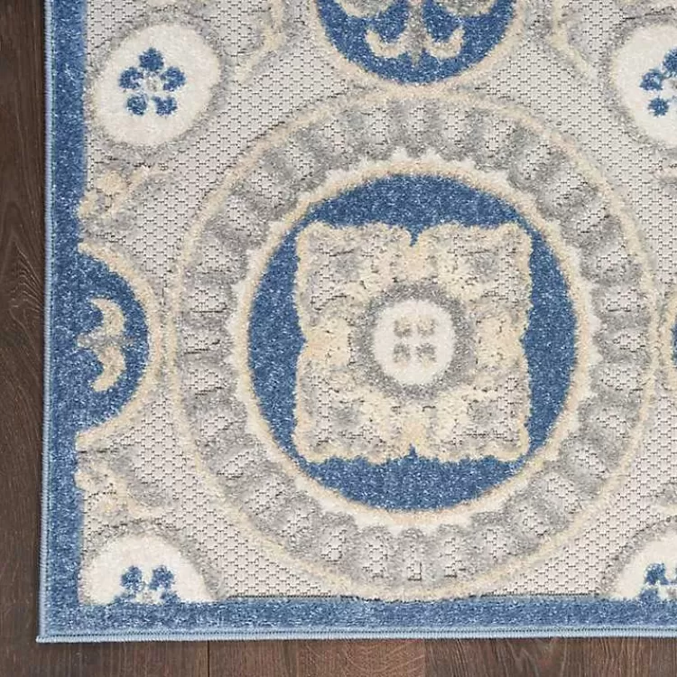 aloha_blue_medallion_indooroutdoor_area_rug_x_3.webp Aloha Blue Medallion Indoor/Outdoor Area Rug, 9x12>Kirklands Home Hot