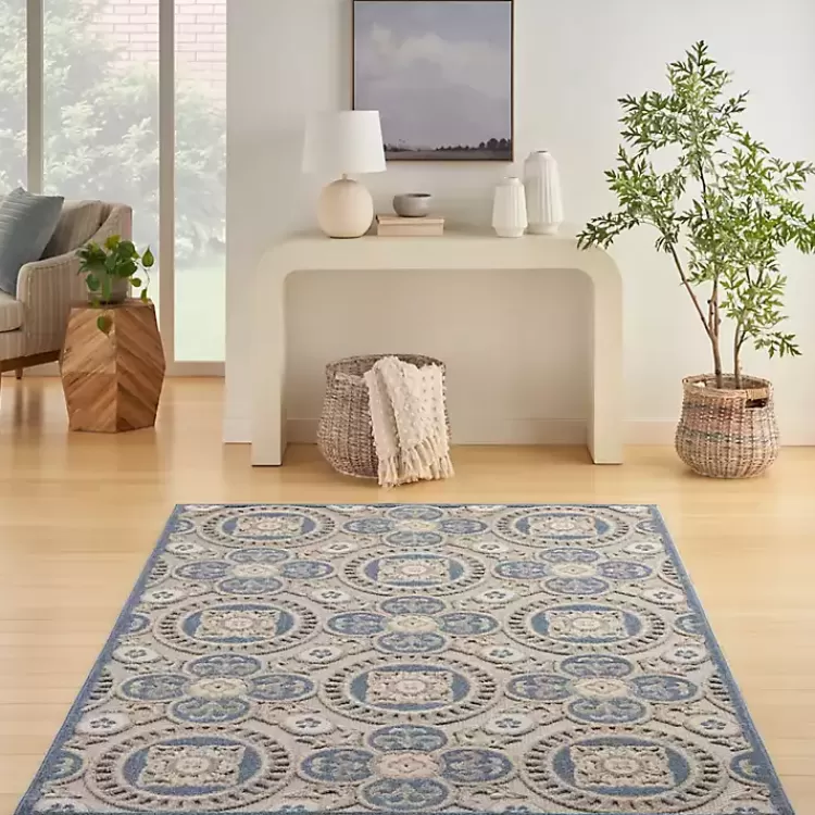 aloha_blue_medallion_indooroutdoor_area_rug_x_8-2.webp Aloha Blue Medallion Indoor/Outdoor Area Rug, 5x7>Kirklands Home Shop