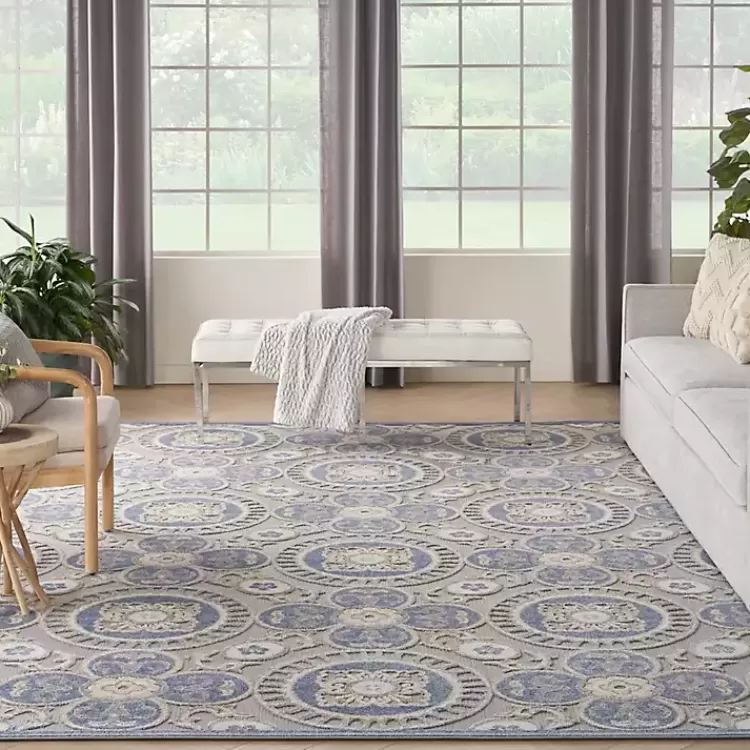 aloha_blue_medallion_indooroutdoor_area_rug_x_8.webp Aloha Blue Medallion Indoor/Outdoor Area Rug, 9x12>Kirklands Home Hot