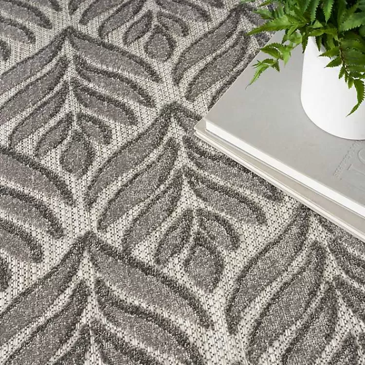 aloha_gray_botanical_indooroutdoor_rug_x_7-2.webp Aloha Botanical Indoor/Outdoor Rug, 5x7>Kirklands Home Discount