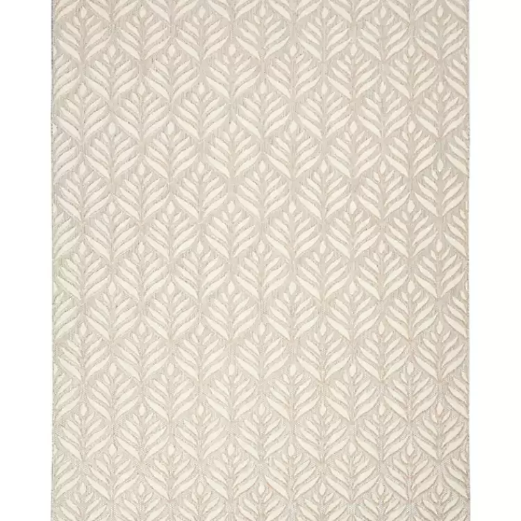 Aloha Ivory Botanical Indoor/Outdoor Area Rug, 6x9>Kirklands Home Clearance