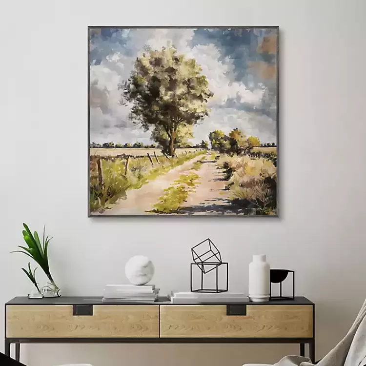 Along A Country Trail Framed Canvas Art Print>Kirklands Home Best