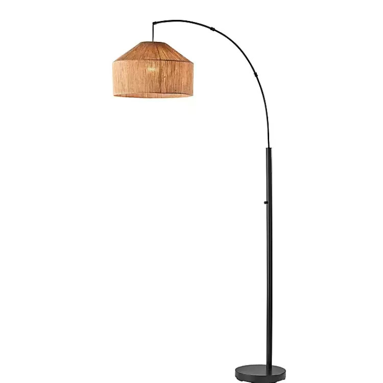 Amalfi Natural Rope Shade Arch Floor Lamp>Kirklands Home Shop