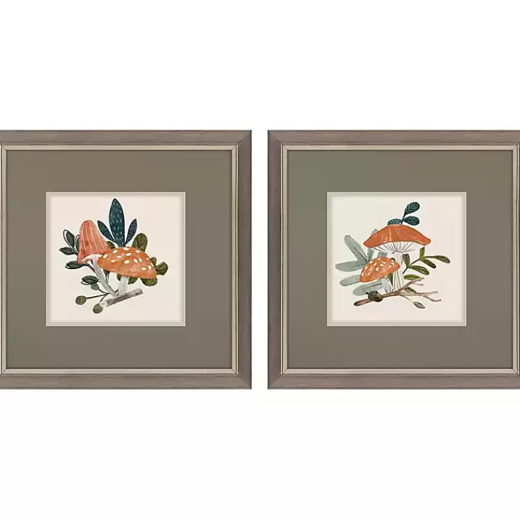 Amanita Mushroom Framed Art Prints, Set of 2>Kirklands Home Hot