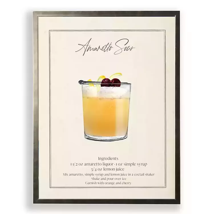 Amaretto Sour Framed Art Print>Kirklands Home Clearance