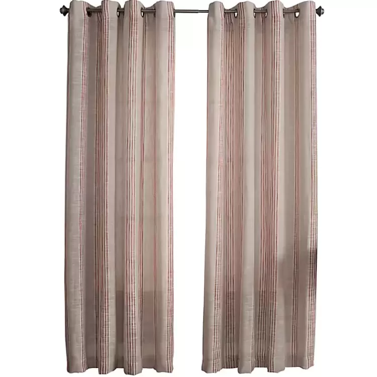 Amber Stripe Single Curtain Panel, 84 in.>Kirklands Home Clearance