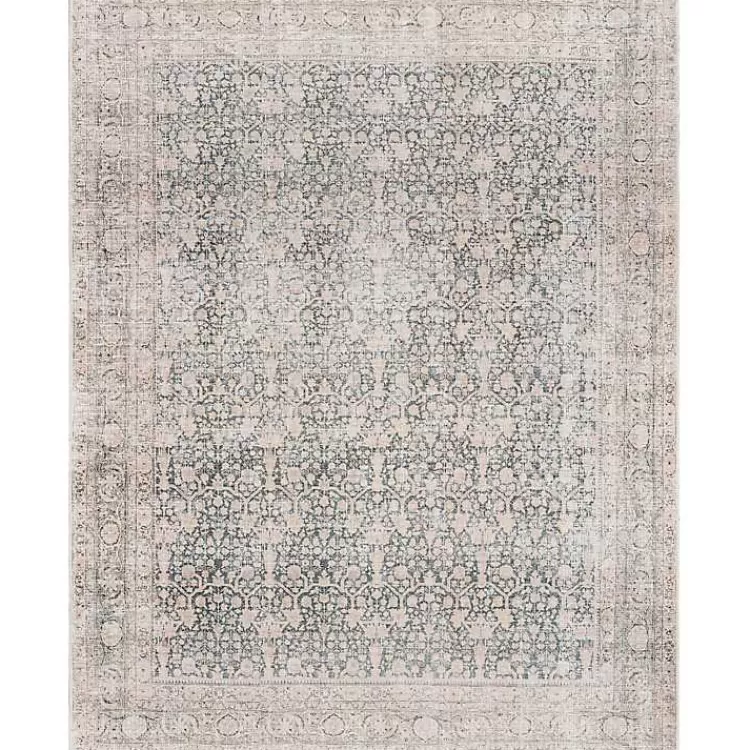Amelie Black Traditional Washable Area Rug, 7x10>Kirklands Home Store