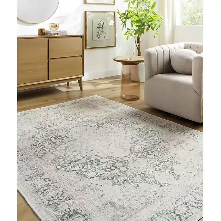 Amelie Green Traditional Washable Area Rug, 5x7>Kirklands Home Best Sale