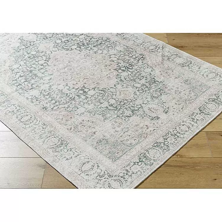 amelie_green_traditional_washable_area_rug_x_6.webp Amelie Green Traditional Washable Area Rug, 5x7>Kirklands Home Best Sale