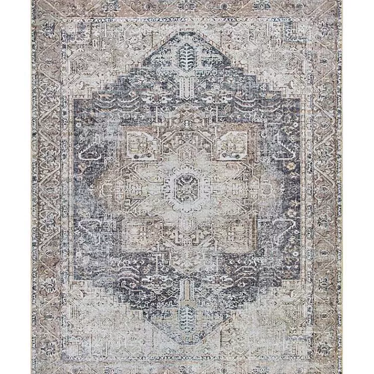 Amelie Navy Blue Classic Washable Area Rug, 7x10>Kirklands Home Cheap