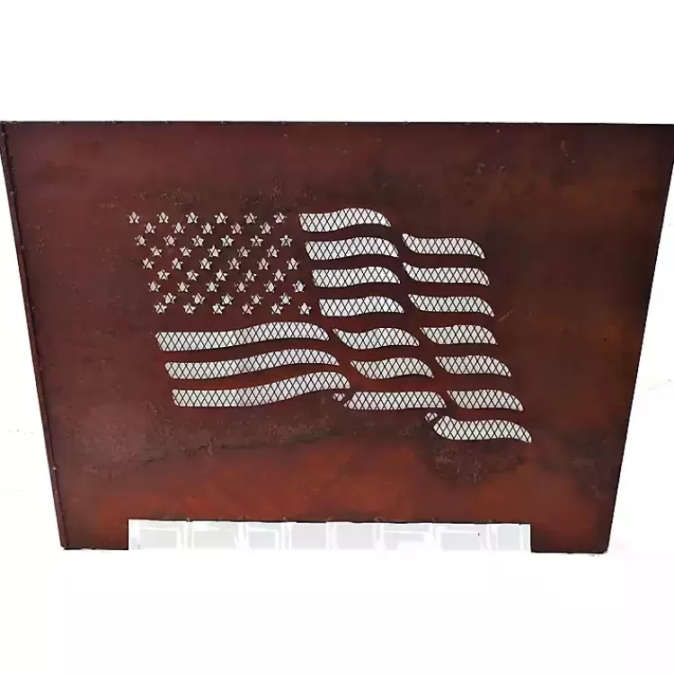 American Flag Box Fire Pit>Kirklands Home Discount