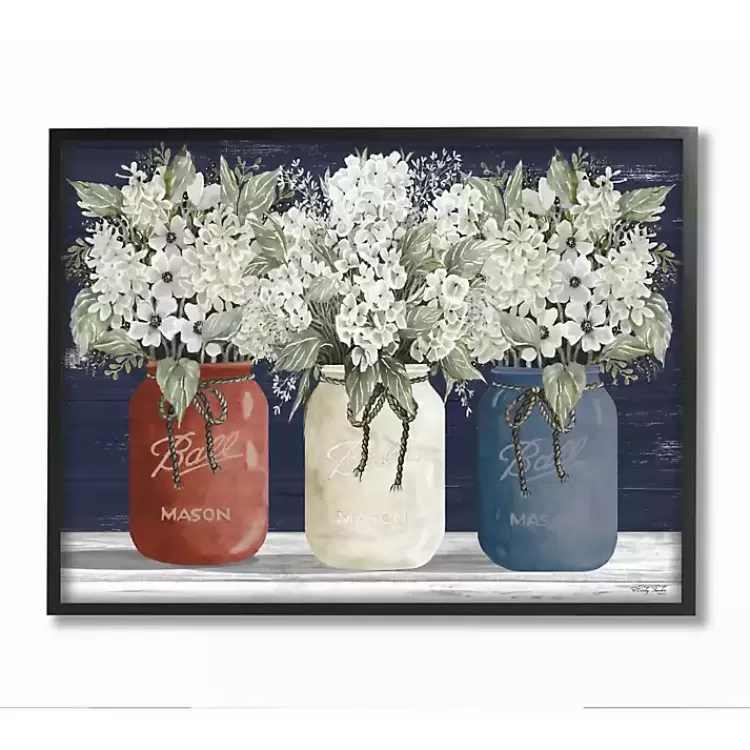 Americana Floral Bouquets Framed Art Print>Kirklands Home Online