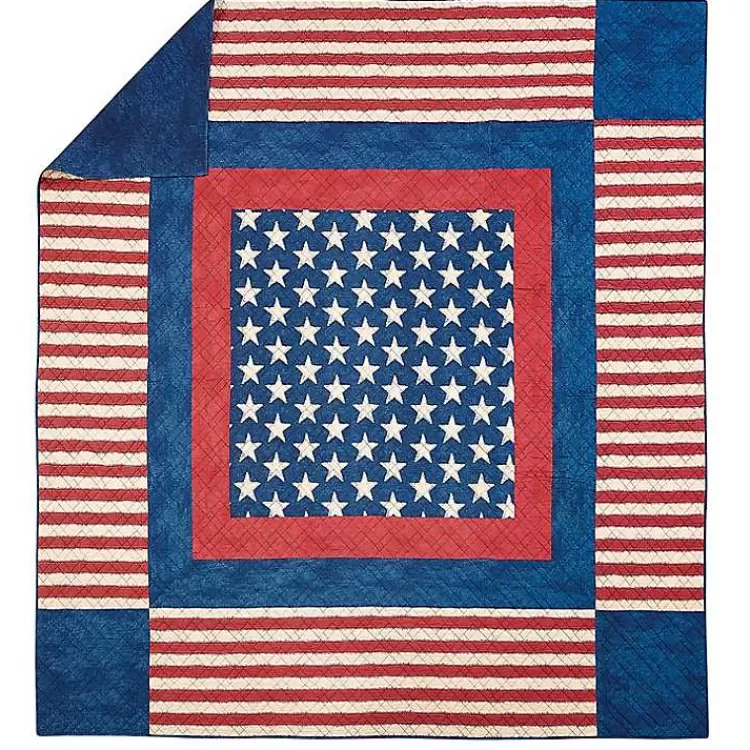 americana_patch_pc_fullqueen_quilt_set_4.webp Americana Patch 3-pc. Full/Queen Quilt Set>Kirklands Home Sale