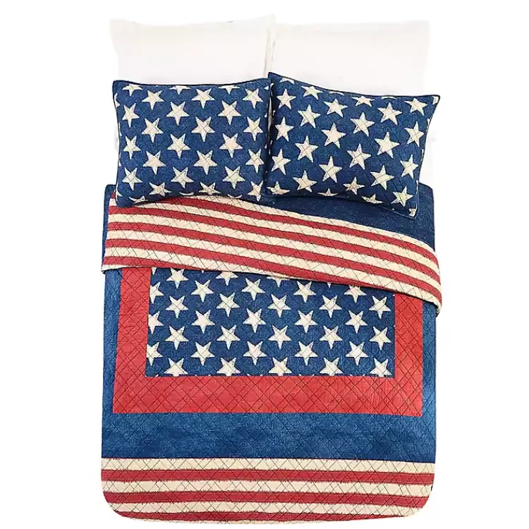 americana_patch_pc_king_quilt_set_2.webp Americana Patch 3-pc. King Quilt Set>Kirklands Home Online