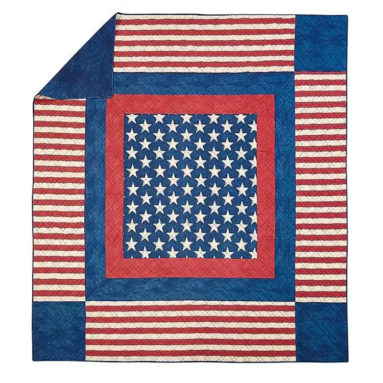 americana_patch_pc_king_quilt_set_3.webp Americana Patch 3-pc. King Quilt Set>Kirklands Home Online