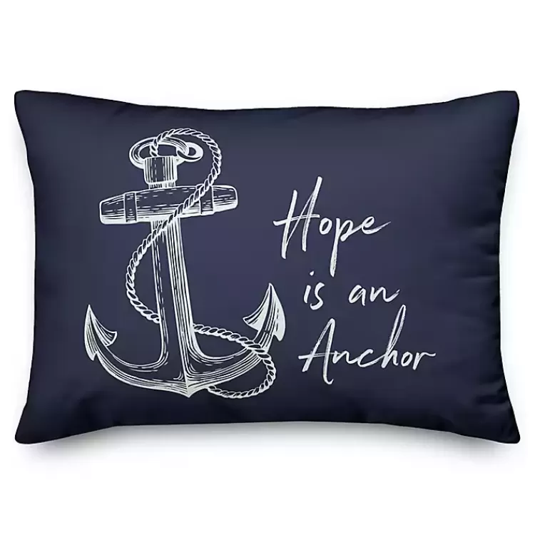 Anchor Hope Outdoor Pillow>Kirklands Home Fashion