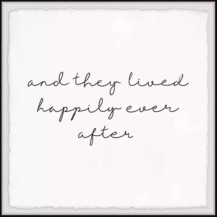 And They Lived Happily Framed Art Print>Kirklands Home Sale