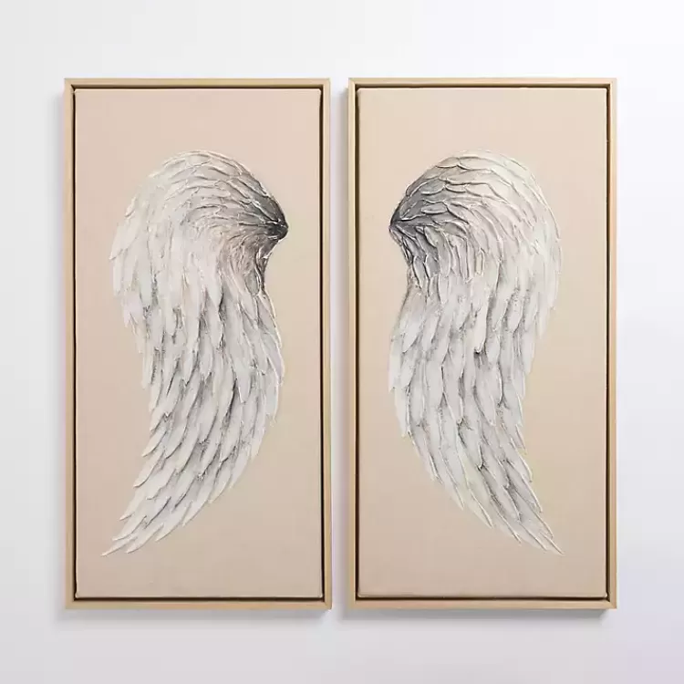 Angel Wings Framed Canvas Art Prints, Set of 2>Kirklands Home Online