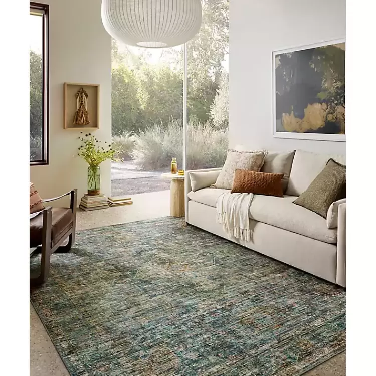 Anniston Vintage Blue Area Rug, 5x8>Kirklands Home Store