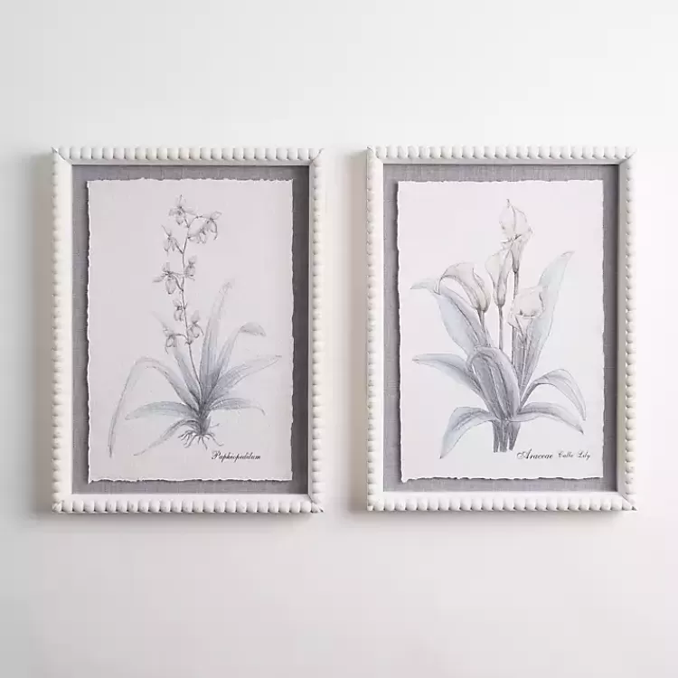 Antique Blue Floral Framed Art Prints, Set of 2>Kirklands Home Hot