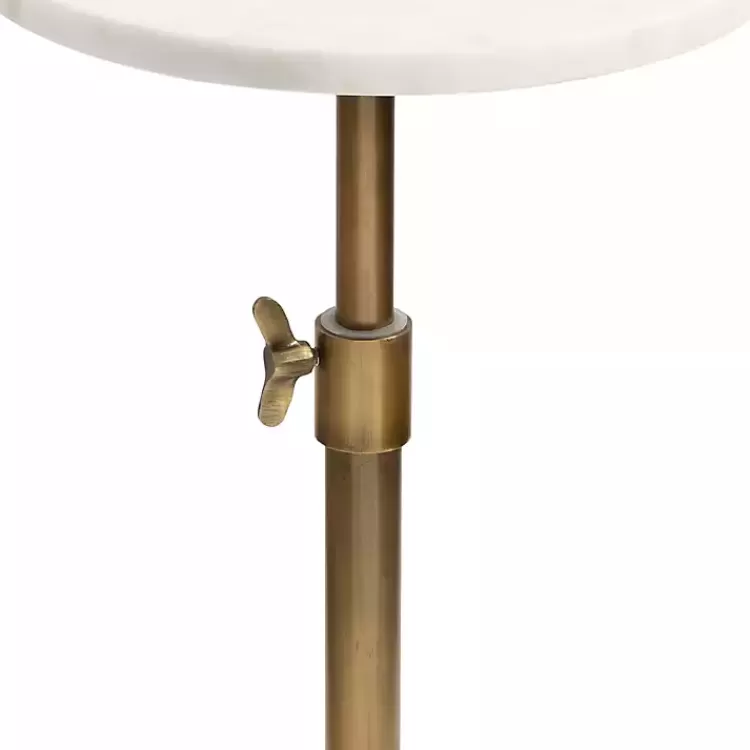 antique_brass_and_white_marble_adjustable_table_3.webp Antique Brass and Marble Adjustable Table>Kirklands Home Hot