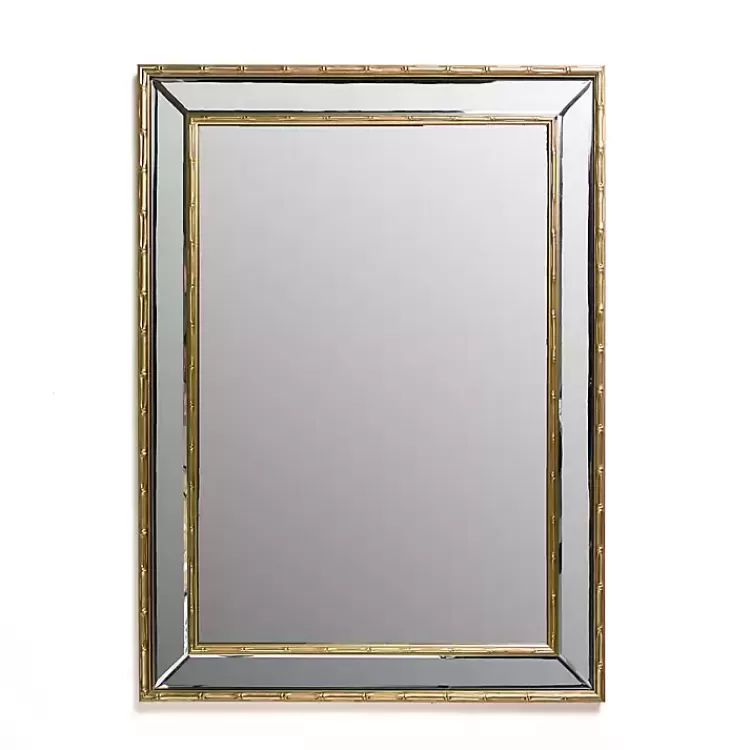 Antique Brass Bamboo Wall Mirror>Kirklands Home Shop