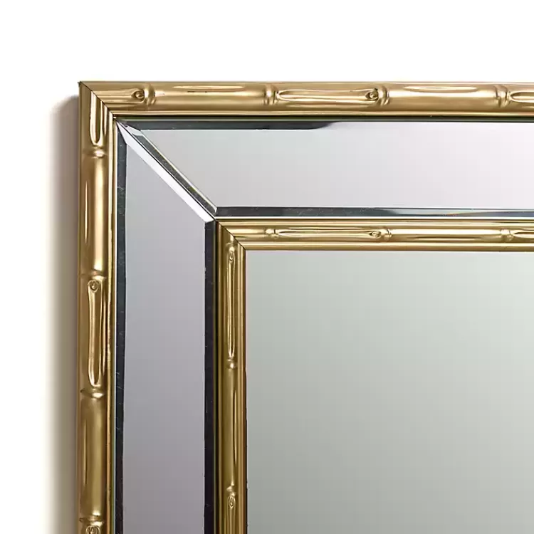 Antique Brass Bamboo Wall Mirror>Kirklands Home Shop