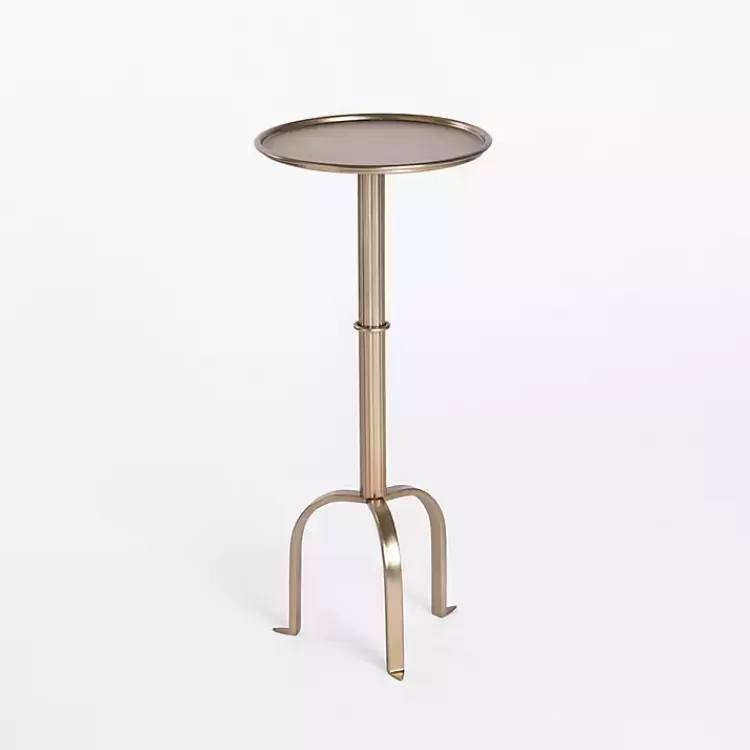 Antique Brass Metal Tripod Cocktail Table>Kirklands Home Cheap