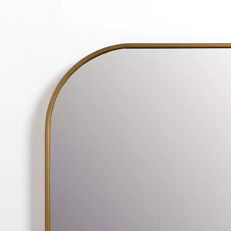 Antique Brass Nouveau Wide Arch Wall Mirror>Kirklands Home Outlet