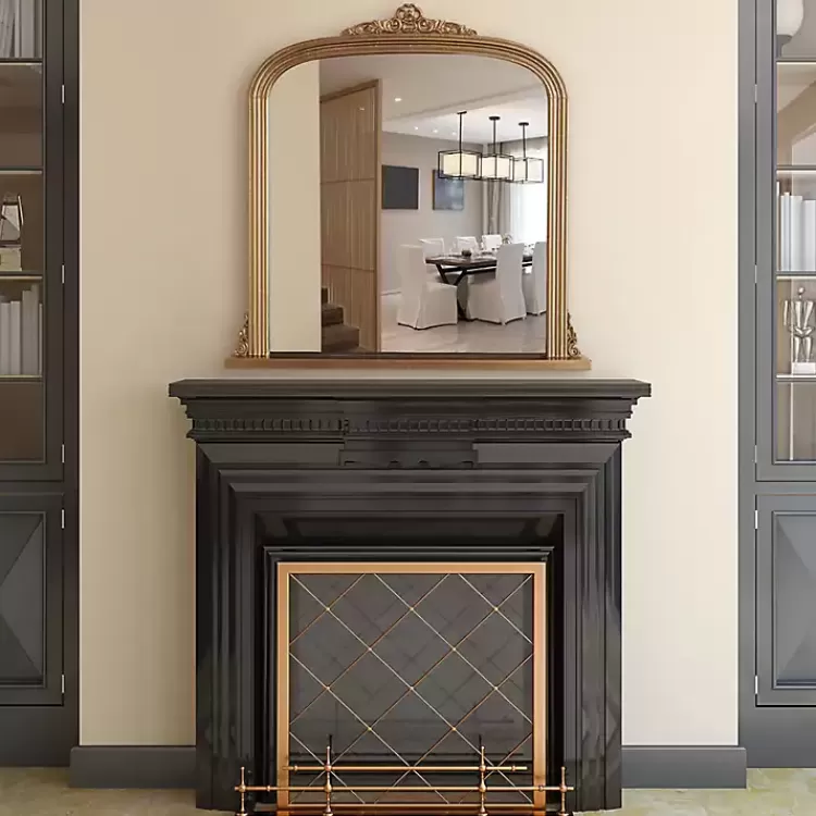 Antique Brass Ornate Filigree Mirror>Kirklands Home Clearance