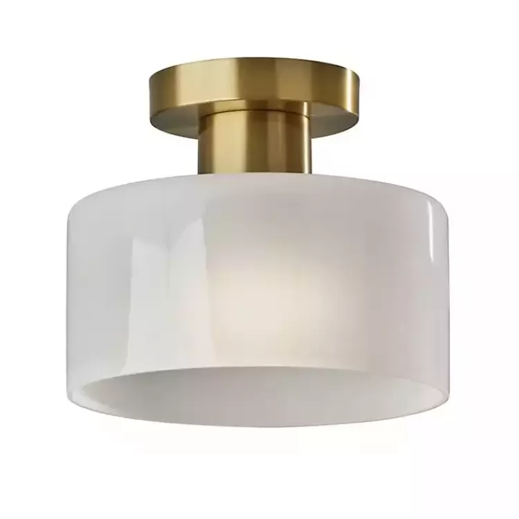 Antique Brass Rhodes Flush Mount Light>Kirklands Home Clearance