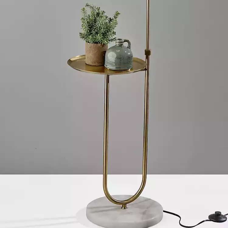 Antique Brass Side Table Floor Lamp>Kirklands Home Best