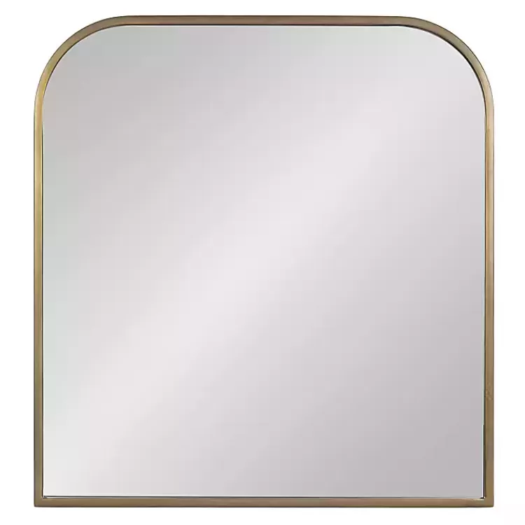 Antique Brass Wide Arch Wall Mirror>Kirklands Home Fashion