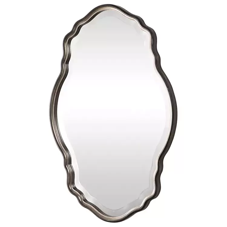 antique_bronze_and_silver_curved_wooden_mirror_2.webp Antique Bronze and Silver Curved Wooden Mirror>Kirklands Home Outlet
