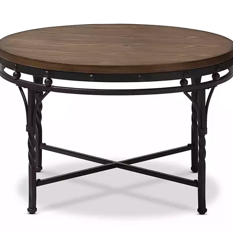 Antique Bronze Round Coffee Table>Kirklands Home Hot