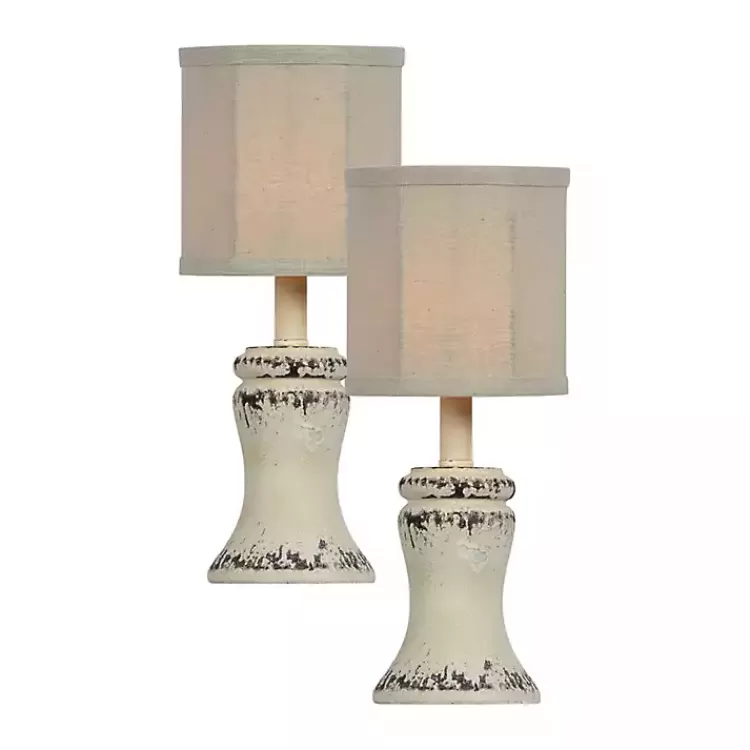 Antique Cream Bella Mini Lamps, Set of 2>Kirklands Home Shop