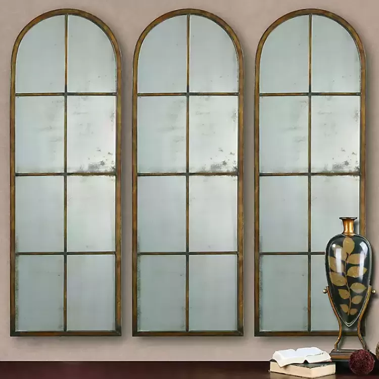 Antique Gold Arched Metal Mirror>Kirklands Home Best