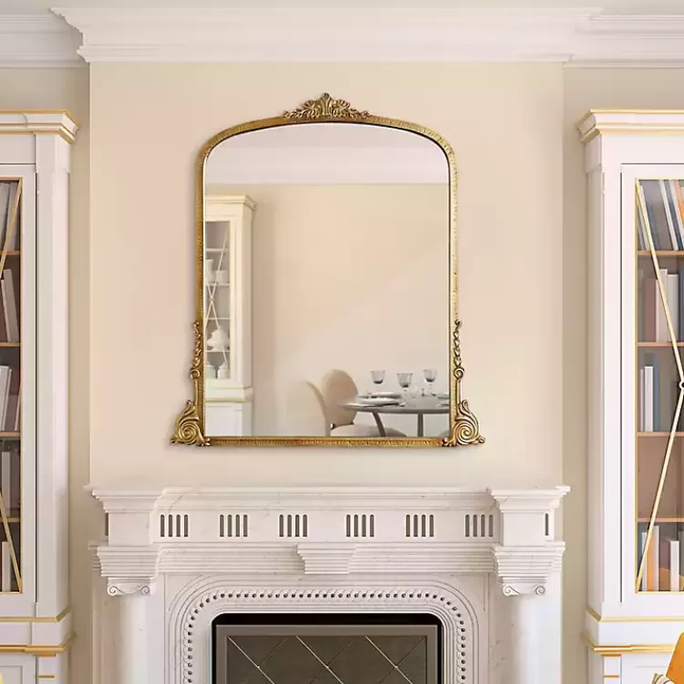 Antique Gold Metal Baroque Arch Wall Mirror>Kirklands Home New
