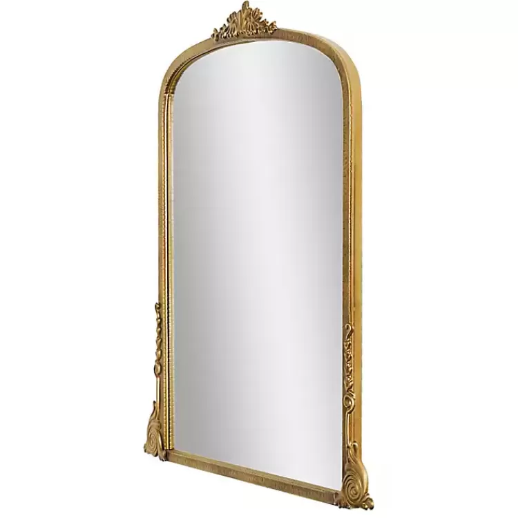 Antique Gold Metal Baroque Arch Wall Mirror>Kirklands Home New