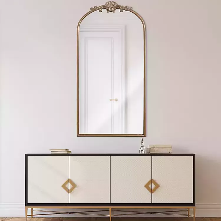 Antique Gold Metal Ornate Arch Wall Mirror>Kirklands Home Cheap