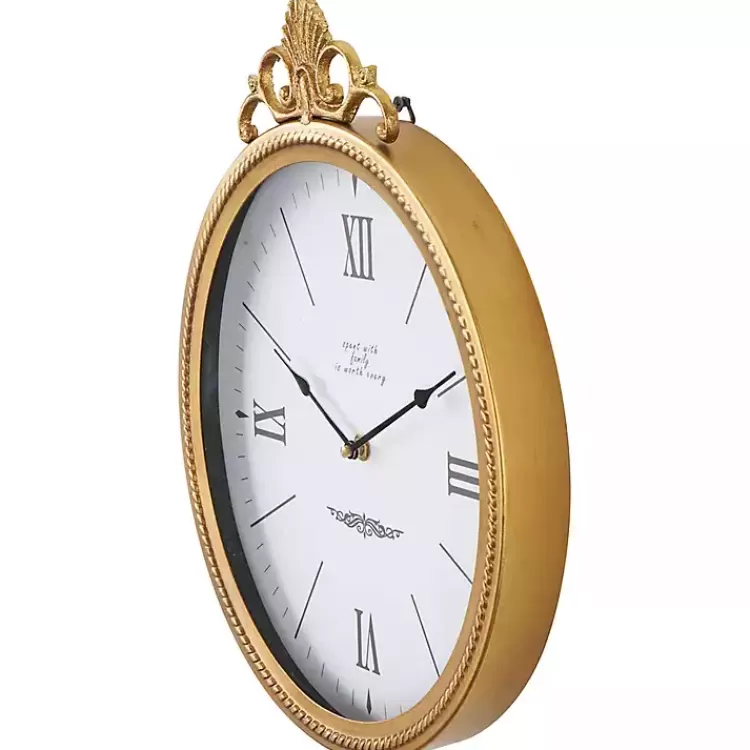 antique_gold_metal_scroll_wall_clock_7.webp Antique Gold Metal Scroll Wall Clock>Kirklands Home Discount