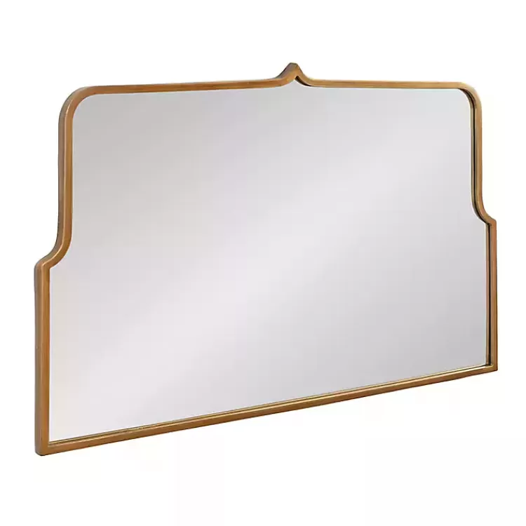 Antique Gold Metal Wide Arched Wall Mirror>Kirklands Home Online
