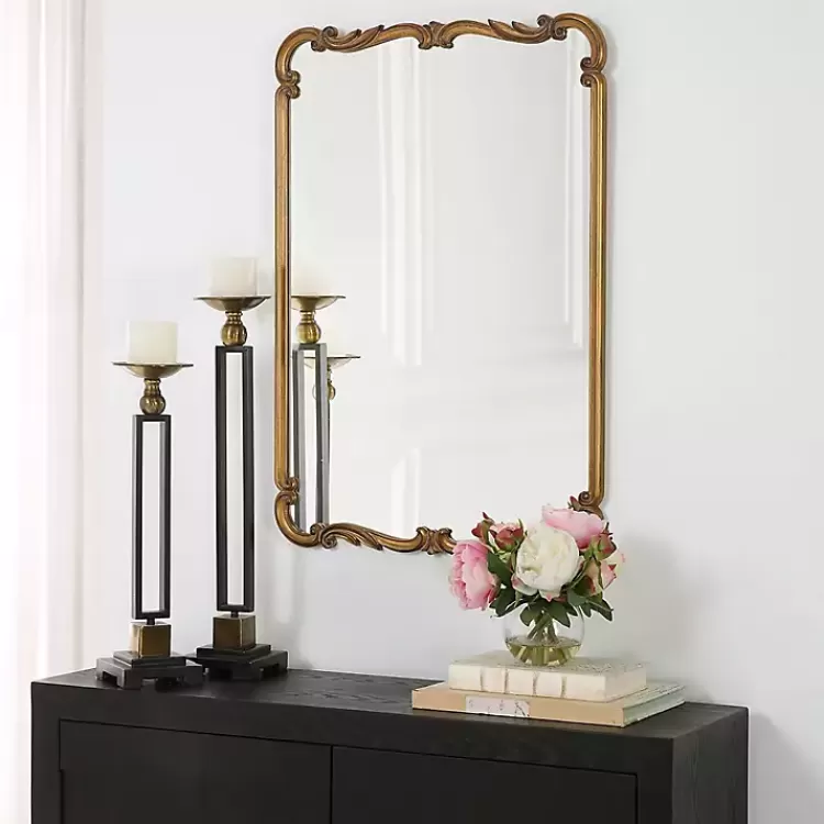 Antique Gold Ornate Rectangular Wall Mirror>Kirklands Home Flash Sale