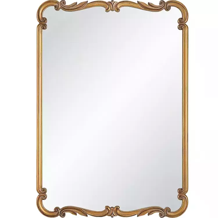 Antique Gold Ornate Rectangular Wall Mirror>Kirklands Home Flash Sale