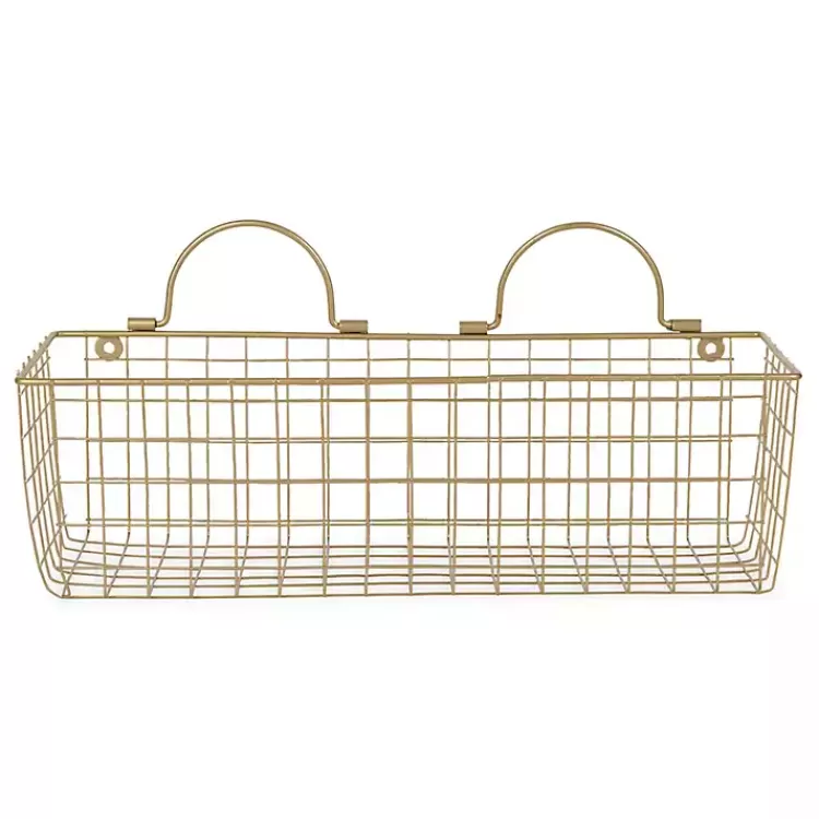 antique_gold_pc_wire_basket_set_2.webp Antique Gold 2-pc. Wire Basket Set>Kirklands Home Fashion