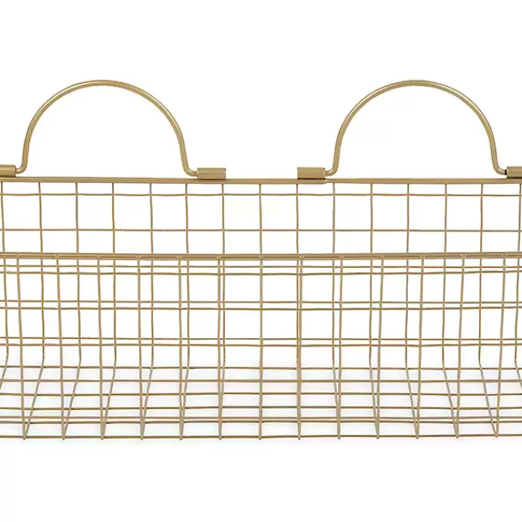 antique_gold_pc_wire_basket_set_3.webp Antique Gold 2-pc. Wire Basket Set>Kirklands Home Fashion