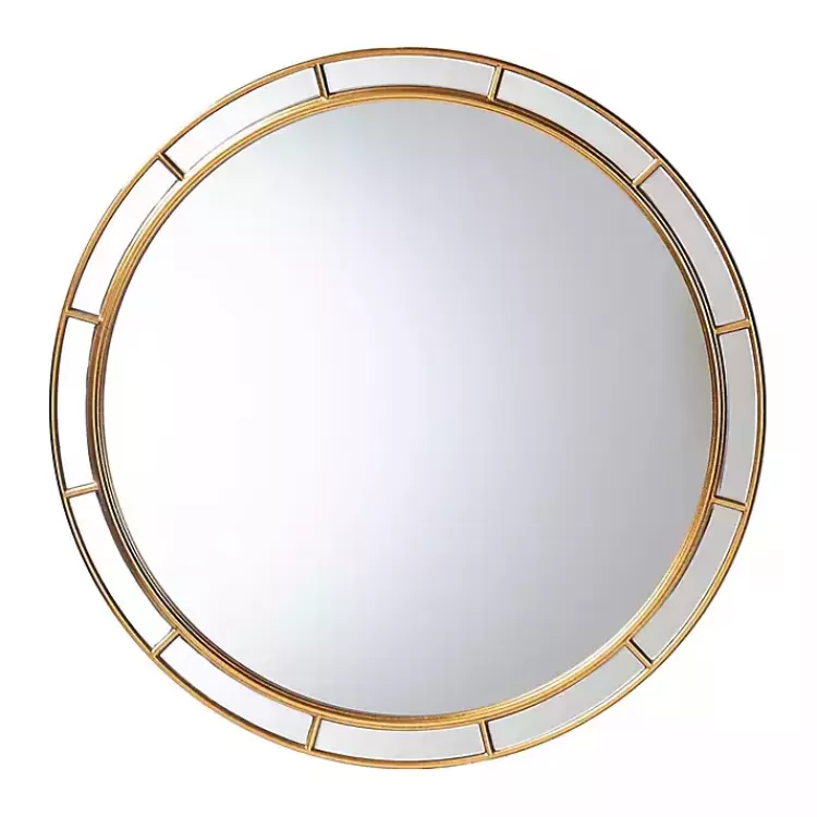 Antique Goldleaf Round Wall Mirror>Kirklands Home Cheap
