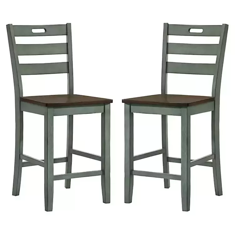 Antique Wood Counter Stools, Set of 2>Kirklands Home Clearance