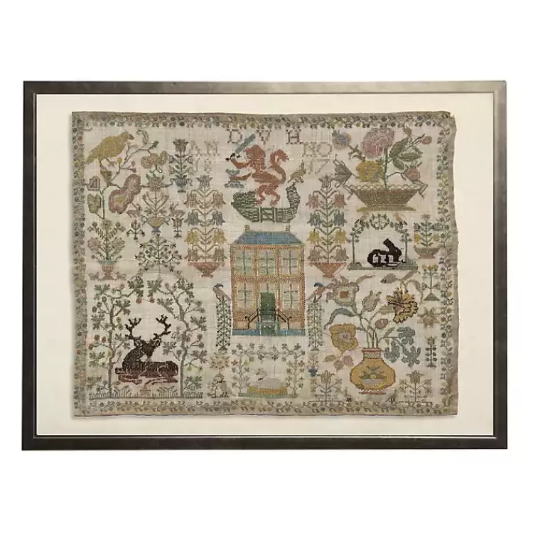 Antique Nature Sampler Framed Wall Art>Kirklands Home New