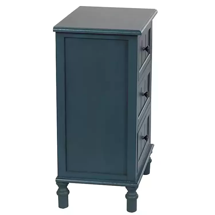 antique_navy_drawer_winnie_accent_table_2.webp Antique Navy 3-Drawer Winnie Accent Table>Kirklands Home Fashion